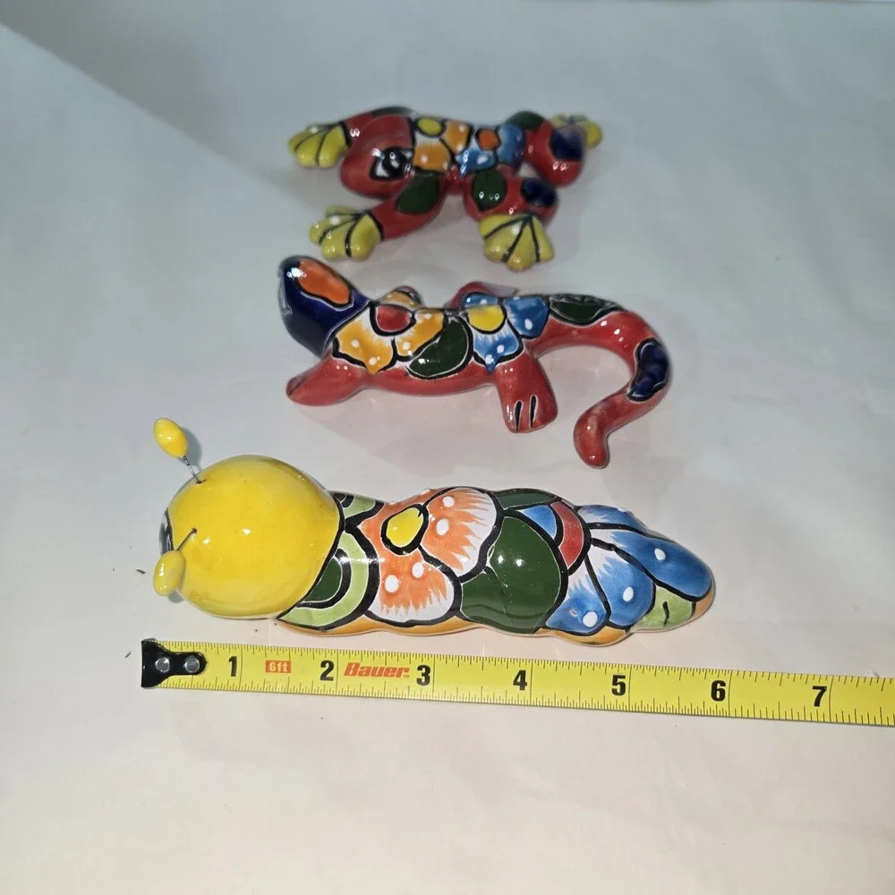 Talavera Trio Figurines Mexican Art Handmade